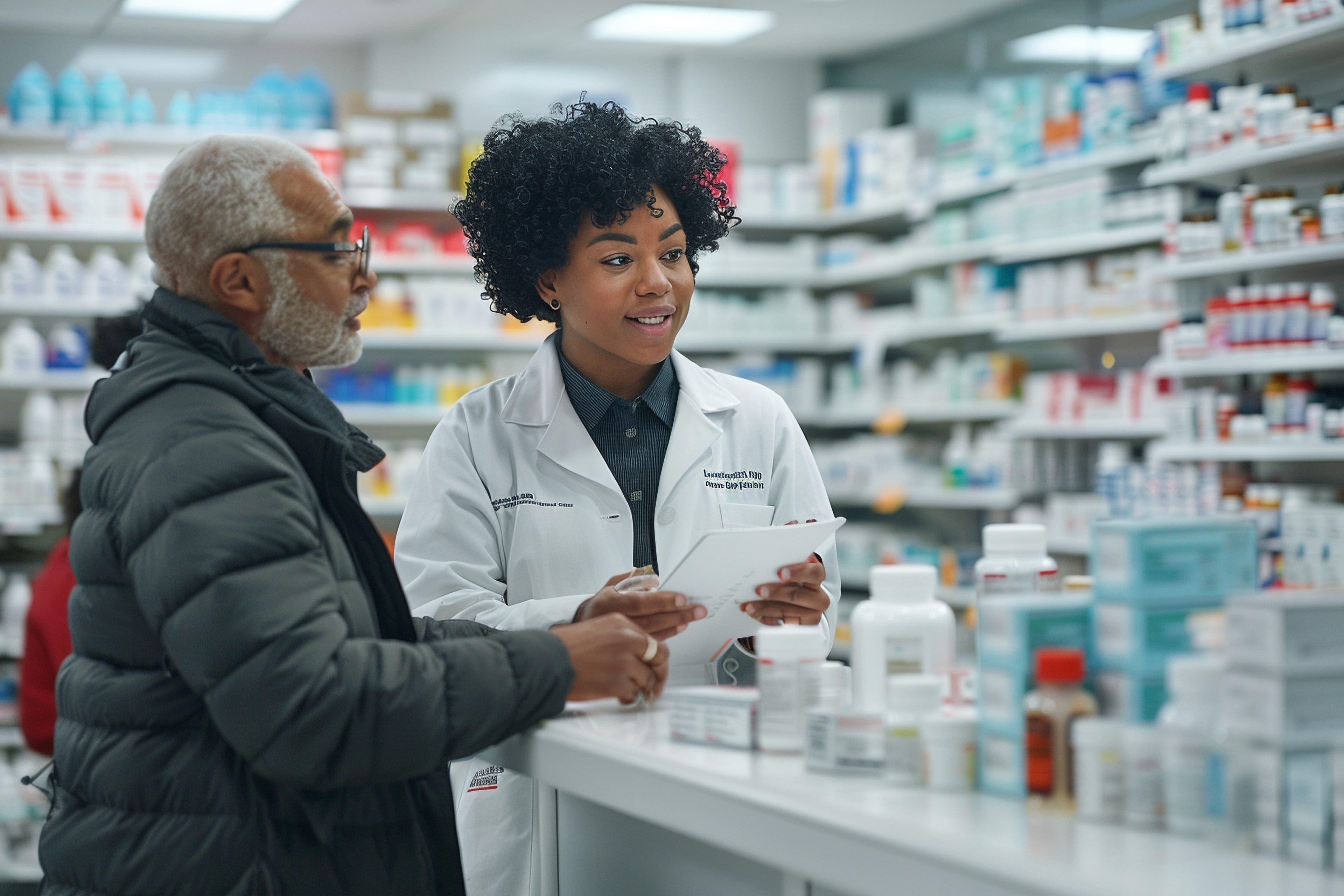 Pharmacist at work